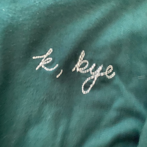 Cropped Green Long Sleeve Shirt - Picture 3 of 5